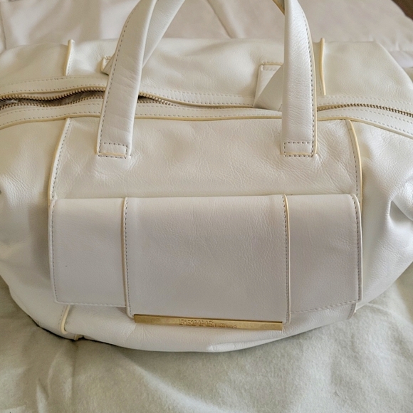 Ferre Milano white Satchel.  New without tags - Picture 1 of 8